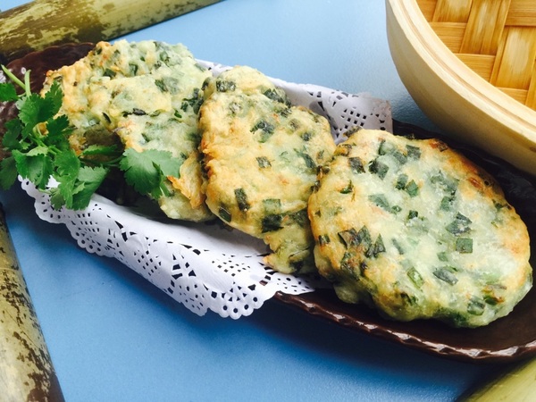 橄榄油韭菜煎饼
