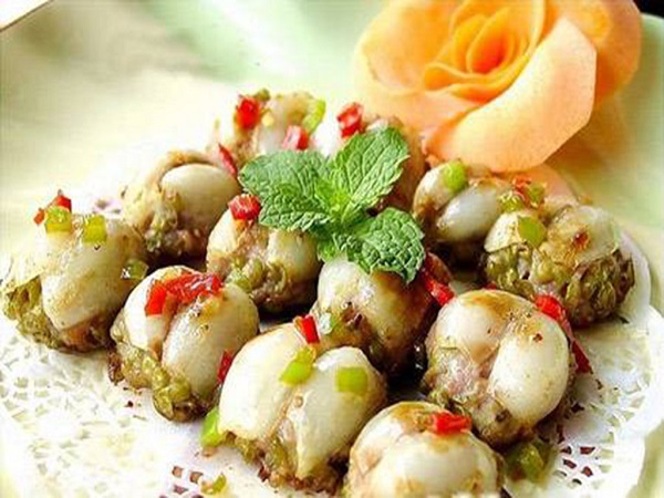 橄榄油煎酿百合虾饺